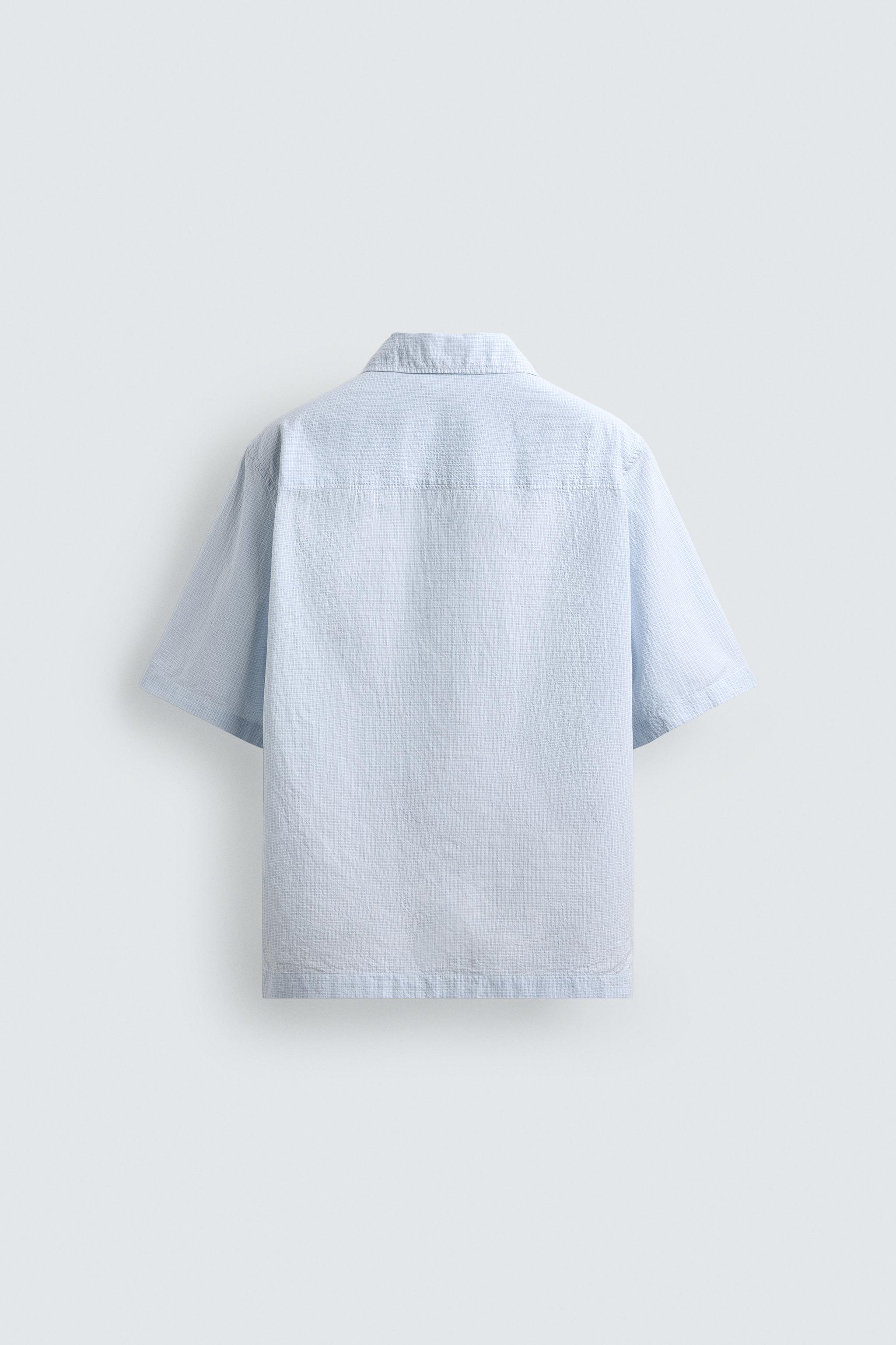 CHEMISE À CARREAUX TEXTURÉE